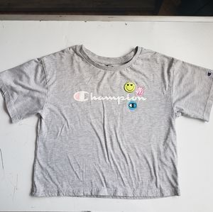 Girls Cropped Champion Tee Shirt